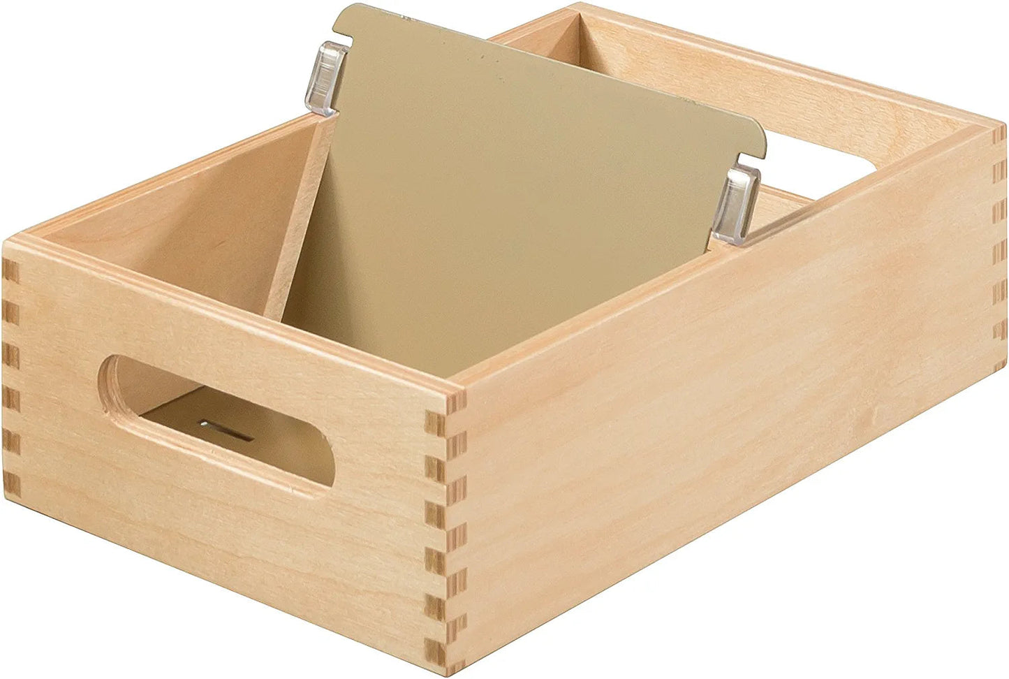 HAN Holz-Karteirog für 900 DIN A6 quer Karteikarten inkl. 1 Metallblattstütze, mit Beschriftungsfeld und Metallboden, FSC zertifiziertes Holz, hochwertige premium Qualität, 506-0, Naturholz DER TOMATENFLÜSTERER