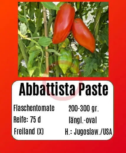 Abbattista Paste DER TOMATENFLÜSTERER