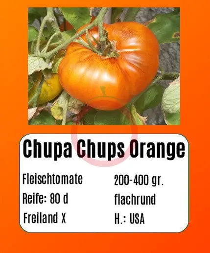 Chupa Chups Orange DER TOMATENFLÜSTERER