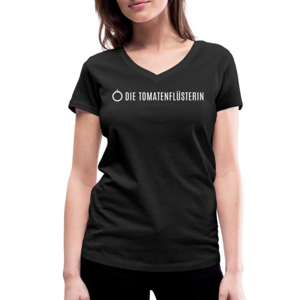 Women's Organic V-Neck T-Shirt by Stanley & Stella - Schwarz