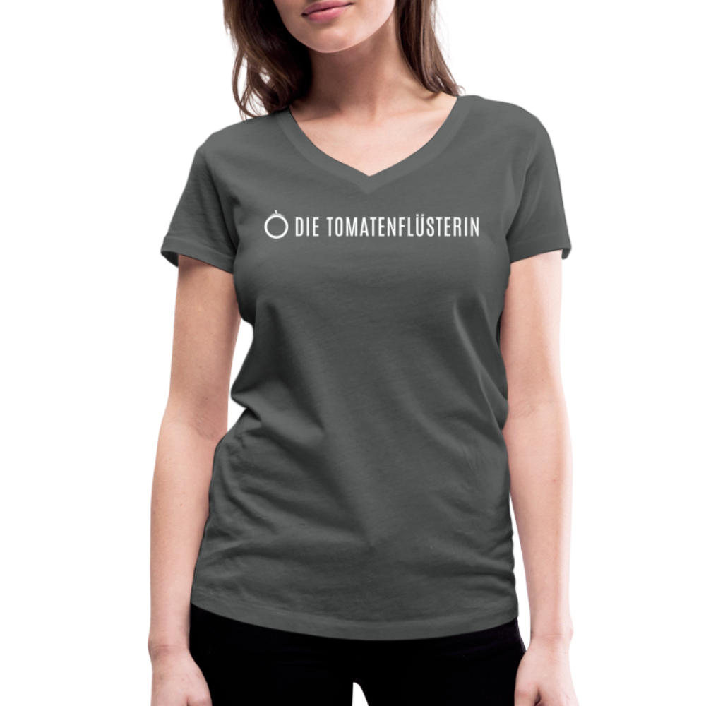 Women's Organic V-Neck T-Shirt by Stanley & Stella - Anthrazit