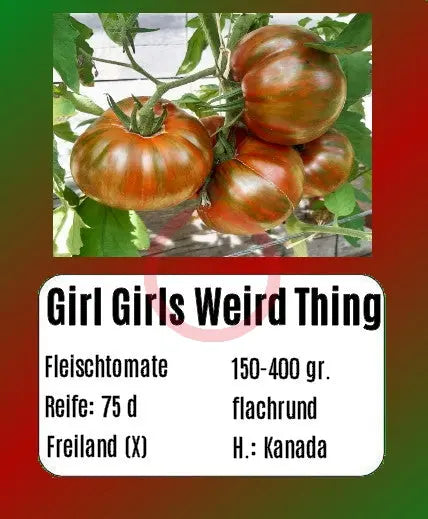 Girl Girls Weird Thing DER TOMATENFLÜSTERER