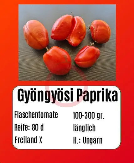 Gyöngyösi Paprika DER TOMATENFLÜSTERER