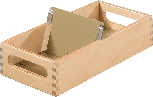 HAN Holz-Karteirog für 900 DIN A7 quer Karteikarten inkl. 1 Metallblattstütze, mit Beschriftungsfeld und Metallboden, FSC zertifiziertes Holz, hochwertige premium Qualität, 507-0, Naturholz DER TOMATENFLÜSTERER