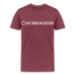 Mens Premium T-Shirt - Bordeauxrot meliert