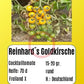 Reinhards Goldkirsche DER TOMATENFLÜSTERER