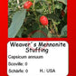 Weaver´s Mennonite Stuffing DER TOMATENFLÜSTERER
